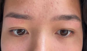 Eyebrow Tattoo result by Eyebrow threading and waxing salon Shanti Threading and waxing Salon seattle in Seattle, WA