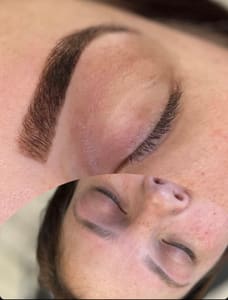 Eyebrow Tattoo result by Eyebrow Threading by Athour in Modesto, CA