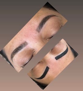 Eyebrow Tattoo result by Eyebrow Threading by Athour in Modesto, CA