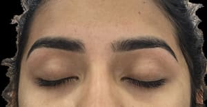 Eyebrow Tattoo result by Eyebrow Threading by Athour in Modesto, CA