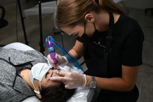 Eyebrow Tattoo result by Eyebrows LA by Ana Rouche in Los Angeles, CA
