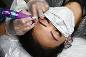 Eyebrow Tattoo result by Eyebrows LA by Ana Rouche in Los Angeles, CA