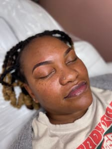 Eyebrow Tattoo result by Eyes On You Artistry by Breona Au'Nice LLC. in Virginia Beach, VA