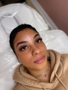 Eyebrow Tattoo result by Eyes On You Artistry by Breona Au'Nice LLC. in Virginia Beach, VA