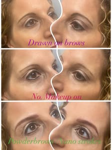 Eyebrow Tattoo result by Eyes Wide Open Aesthetics & PMU LLC in Mystic, CT