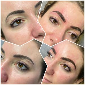 Eyebrow Tattoo result by Eyes Wide Open Aesthetics & PMU LLC in Mystic, CT