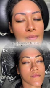 Eyebrow Tattoo result by Ezili Beauty Bar in Lauderhill, FL