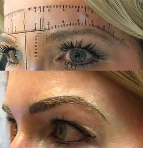 Eyebrow Tattoo result by Fabulously Flawless Permanent Cosmetics and Aesthetics in Raleigh, NC