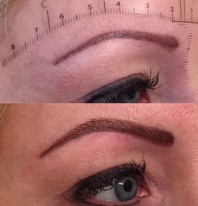 Eyebrow Tattoo result by Fabulously Flawless Permanent Cosmetics and Aesthetics in Raleigh, NC