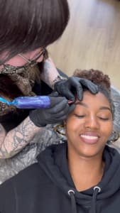 Eyebrow Tattoo result by Facé Studios in Richmond, VA