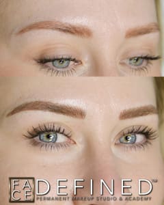 Eyebrow Tattoo result by Face Defined Microblading & PMU Studio in Boise, ID