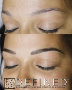 Eyebrow Tattoo result by Face Defined Microblading & PMU Studio in Boise, ID