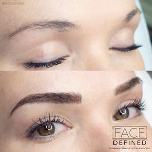 Eyebrow Tattoo result by Face Defined Microblading & PMU Studio in Boise, ID