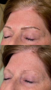 Eyebrow Tattoo result by Fairy Tale Ink in Oakland, NE