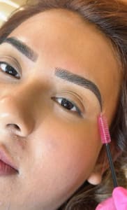 Eyebrow Tattoo result by Fashion Brows By Monica Stow in Bryan, TX