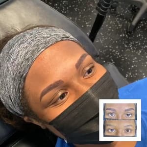 Eyebrow Tattoo result by Faux Real Brows by Ashley in Denison, TX