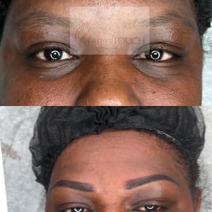 Eyebrow Tattoo result by Feather Touch Permanent Makeup & Spa in Kernersville, NC