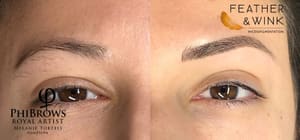 Eyebrow Tattoo result by Feather & Wink Micropigmentation in Alpharetta, GA