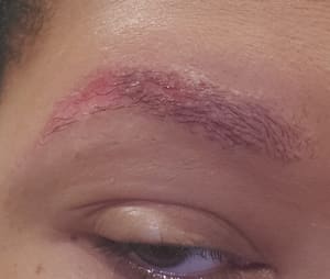 Eyebrow Tattoo result by Feerie Beauty Studio in Houston, TX