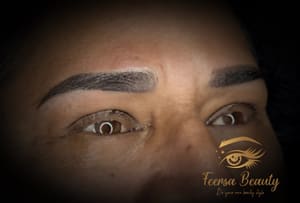 Eyebrow Tattoo result by Feersa Beauty in Brownsville, TN