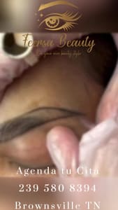 Eyebrow Tattoo result by Feersa Beauty in Brownsville, TN