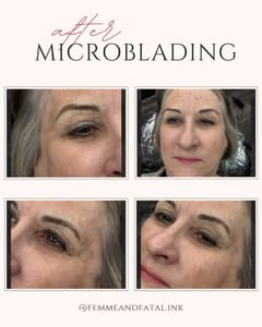 Eyebrow Tattoo result by Femme and Fatal Ink in West Chester Township, OH