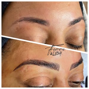 Eyebrow Tattoo result by Femme and Lush in Houston, TX