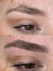 Eyebrow Tattoo result by Fernanda Fernandes PMU Permanent Make Up and beauty care in Katy, TX