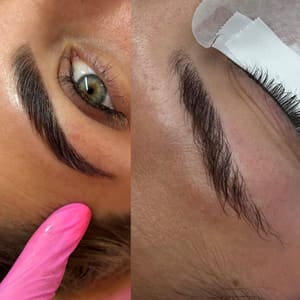 Eyebrow Tattoo result by Fernanda Groba Beauty Salon Studio in Deerfield Beach, FL
