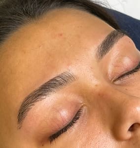 Eyebrow Tattoo result by Fernanda Groba Beauty Salon Studio in Deerfield Beach, FL