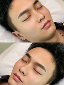 Eyebrow Tattoo result by 菲尔美容 纽约纹眉 纹绣 睫毛美睫 护肤 皮肤管理工作室(Fier Beauty Salon) in Flushing, NY