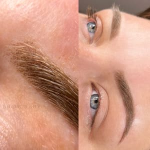 Eyebrow Tattoo result by Fine and Feral Cosmetic Studio in Cumming, GA