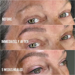 Eyebrow Tattoo result by Fine Line Beauty Studio (Permanent Make-up) in Topeka, KS