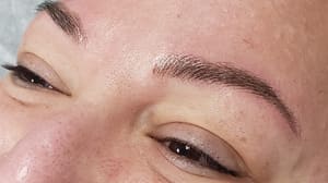 Eyebrow Tattoo result by Fine Line Brow & Permanent Makeup Studio, LLC in Parkton, MD
