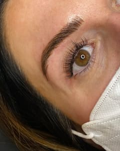 Eyebrow Tattoo result by Fine Line Esthetics in Holly Springs, NC