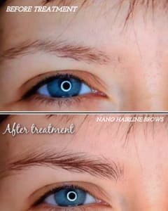 Eyebrow Tattoo result by Fine Lines & Hair designs in Hamilton, MT