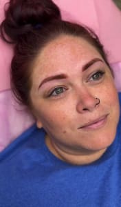 Eyebrow Tattoo result by Finesse Brow Artistry in University Park, FL