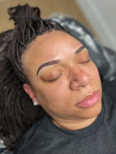 Eyebrow Tattoo result by Finl Look Studio in Charlotte, NC