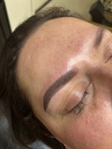 Eyebrow Tattoo result by Five star kiss LLC in Ontario, CA