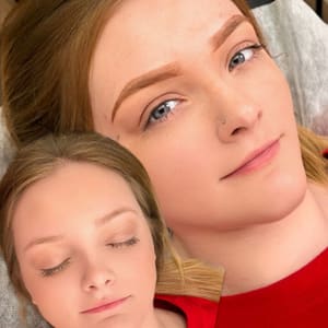 Eyebrow Tattoo result by Flawed to Perfection Beauty Studio - Waco Full Body Waxing for Men and Women + Permanent Brows in Waco, TX
