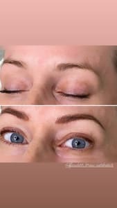 Eyebrow Tattoo result by Flawless brow aesthetics in Largo, FL
