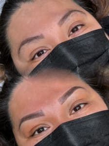Eyebrow Tattoo result by Flawless Cosmetics PMU Studio in Watsonville, CA