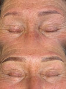 Eyebrow Tattoo result by Flawless Cosmetics PMU Studio in Watsonville, CA