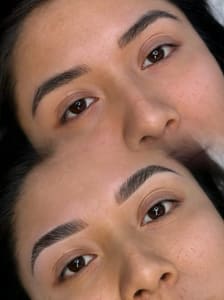 Eyebrow Tattoo result by Flawless Cosmetics PMU Studio in Watsonville, CA