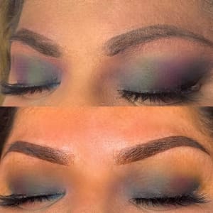 Eyebrow Tattoo result by Flawless lash and brow- lash extensions, permanent makeup and beauty in Las Vegas, NV