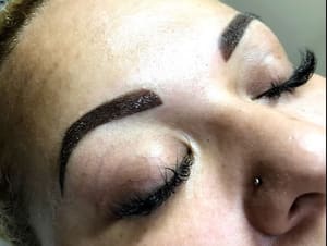 Eyebrow Tattoo result by Flawless Lashes & Brows by Amy in Houston, TX