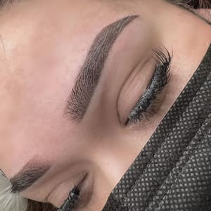 Eyebrow Tattoo result by Flawless Studios in Stockton, CA