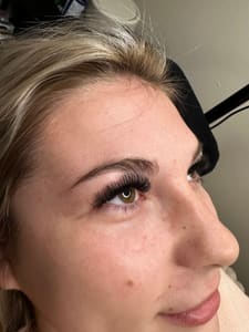 Eyebrow Tattoo result by Flutter Lash Lounge LLC in Fulton, MO