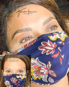 Eyebrow Tattoo result by Fountain Aesthetic Artistry in Port Clinton, OH