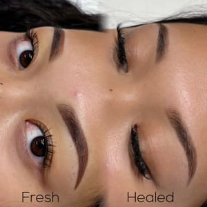 Eyebrow Tattoo result by Foxy Brow Permanent Makeup in Sneads Ferry, NC